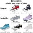 thumbnail image 2 of CHAO 3 pares de cordones para zapatos, cordones planos de 8 mm de ancho para zapatillas de deporte, correr, adultos, niños, 2 of 5