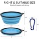thumbnail image 2 of Collapsible Dog Bowl Travel Portable Dog Bowl(12oz) Silicone Foldable Travel Bowl/pet Food Bowl/cat Water Bowl/silicone Pet Expandable Bowls + Carabin, 2 of 4