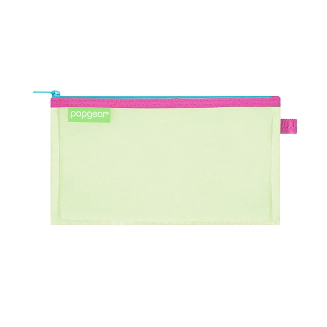 Bolsa Popgear con Cierre, Tamaño Cheque, Color Verde