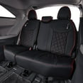 thumbnail image 4 of EKR Custom Fit Sienna Car Seat Covers for Toyota Sienna 2021 2022 2023 2024 2025 LE,XLE (8 Seats) Three Row,Full Set Leatherette Auto Seat Covers(Black with Red Piping), 4 of 7