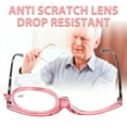 thumbnail image 4 of Femmes Magnifier Lunettes de Maquillage Lunettes de Lecture Flip Down Lunettes de Maquillage Lunettes Cosmétiques Lunettes de Maquillage Verres Simples Légers Rotatifs, 4 of 8