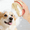 Red, variant on Pet Grooming Bath Brush, Dry & Wet Dual-Purpose Dog Cat Bathing Scrubber for Short & Long Haired Pets
