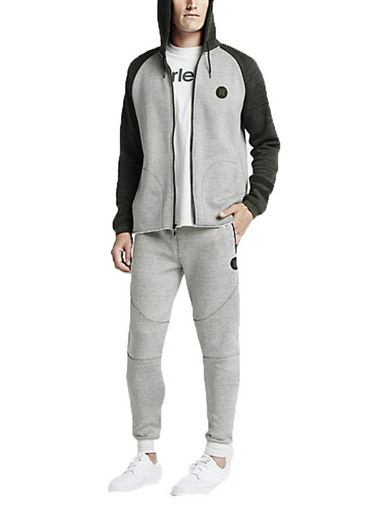 Hurley Mens Phantom Session Fleece Pants Light Grey - Walmart.com