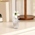 thumbnail image 6 of Realistic Carnation and Lily Glass Bouquet, Artificial Flowers for Home Desktop Decor, Glass Ornament for Table Decor, 6 of 7