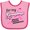 Pink and Fuchsia, variant on Inktastic For My Grandma-Breast Cancer Awareness Boys or Girls Baby Bib