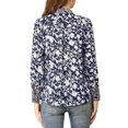 thumbnail image 3 of INSPIRE CHIC Blouse à Manches Longues Boho à Imprimé Floral pour Femme avec Nœud, Col en V, 3 of 6