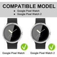 thumbnail image 5 of KOMI Hard PC Case Built in Tempered Glass Screen Protector for Google Pixel Watch 2 (2023) / Google Pixel Watch, Durable Matte Protective Cover Bumper for Google Pixel Watch 2/1, Transparent, 5 of 5