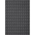 thumbnail image 6 of 8x10 Washable Modern Textured Stripe Rug Thin Non-Slip Low Pile Stain-Resistant Reinforced Edges Foldable Entryway Black, 6 of 8