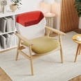 thumbnail image 4 of Gymax Modern Accent Chair Upholstered Side Armchair w/ Spacious Backrest, 4 of 8