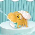 thumbnail image 3 of Juguete de mano para rociar agua | Lanzador de plástico con forma de dinosaurio | Pulverizador de playa para exteriores Mini Grip | Juego de billar de verano | Azul Verde Amarillo | 14x12x10cm | 1, 3 of 5