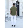 thumbnail image 5 of COOFANDY Men's Lightweight Breathable Short Sleeve Shirt, 100% Polyester, Easy-Care Wrinkle-Resistant for Daily Casual and Office Wear, 5 of 8