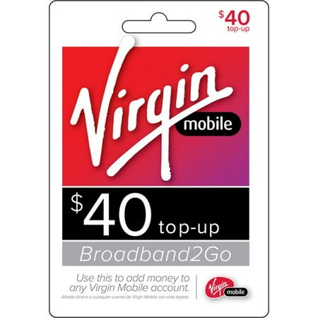 Virgin Mobile $40 Broadband2Go Top-Up Prepaid Card