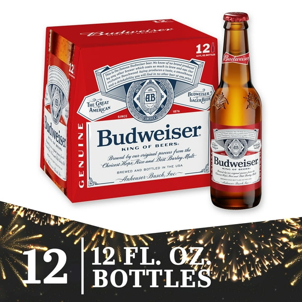 Budweiser Beer, 12 Pack Beer, 12 FL OZ Bottles