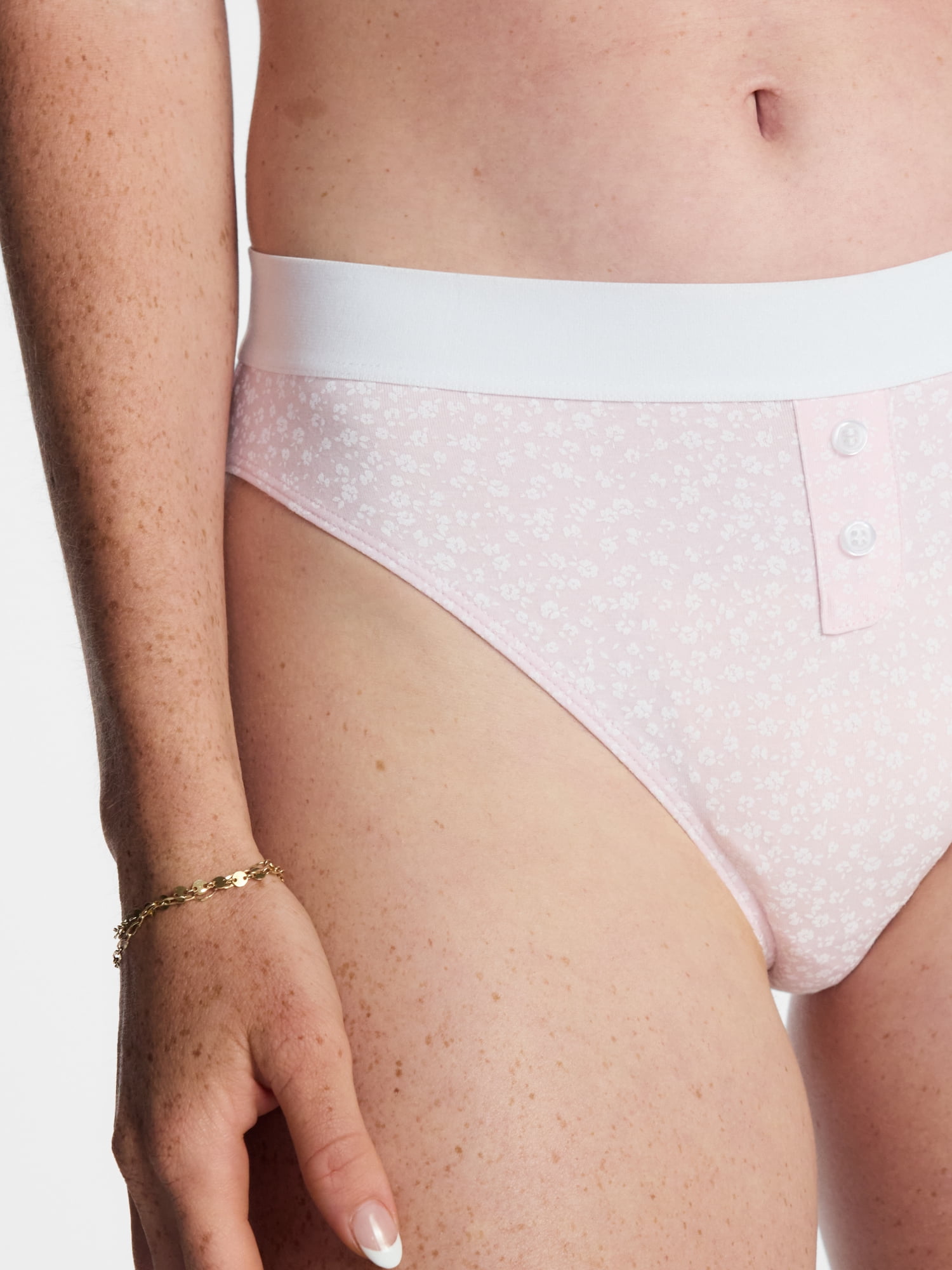 No Boundaries Cotton Stretch Jersey Bikini Panty, Women's XS-XXXL