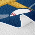 thumbnail image 5 of Homewish Eat Sleep Baseball Twin Quilt Set, Sport Twin Coverlet Set for Boys and Girls, 2 Pieces, 1 Comforter and 1 Pillowcase, 5 of 7