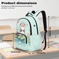 thumbnail image 6 of Uorisanigo Lake Otter Print Backpack Set for Boys 5-15, 17 Inch Schoolbag with Lunch Box, Water Bottle Bag and Pencil Holder, Casual School Bag with Adjustable Straps & Front Pocket, 6 of 7