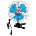 thumbnail image 1 of Ventilador oscilante para furgoneta de 8 pulgadas y 12 V, ventilador portátil para salpicadero, ventilador de refrigeración con clip (azul), 1 of 7