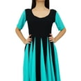 thumbnail image 2 of Bimba Chic Designer Dress Long Georgette Kurta Flaired Zig-Zag Party Wear Kurti, 2 of 7