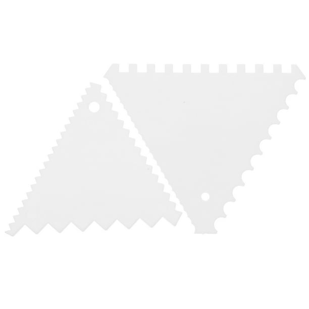 8 raspadores para hornear, raspadores de crema para pasteles, raspadores de plástico para hornear, espátula triangular de cocina