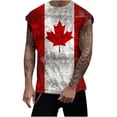 thumbnail image 1 of Camisas de Suéter Casual de la Impresión de la Moda sin Mangas, Cuello Redondo Tanque Deportivo para el Verano, 1 of 8