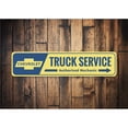 thumbnail image 2 of Chevy Truck Service Sign, Car Sign, Car-Lover Sign, Man Cave Sign - 4x18 inches, 2 of 4