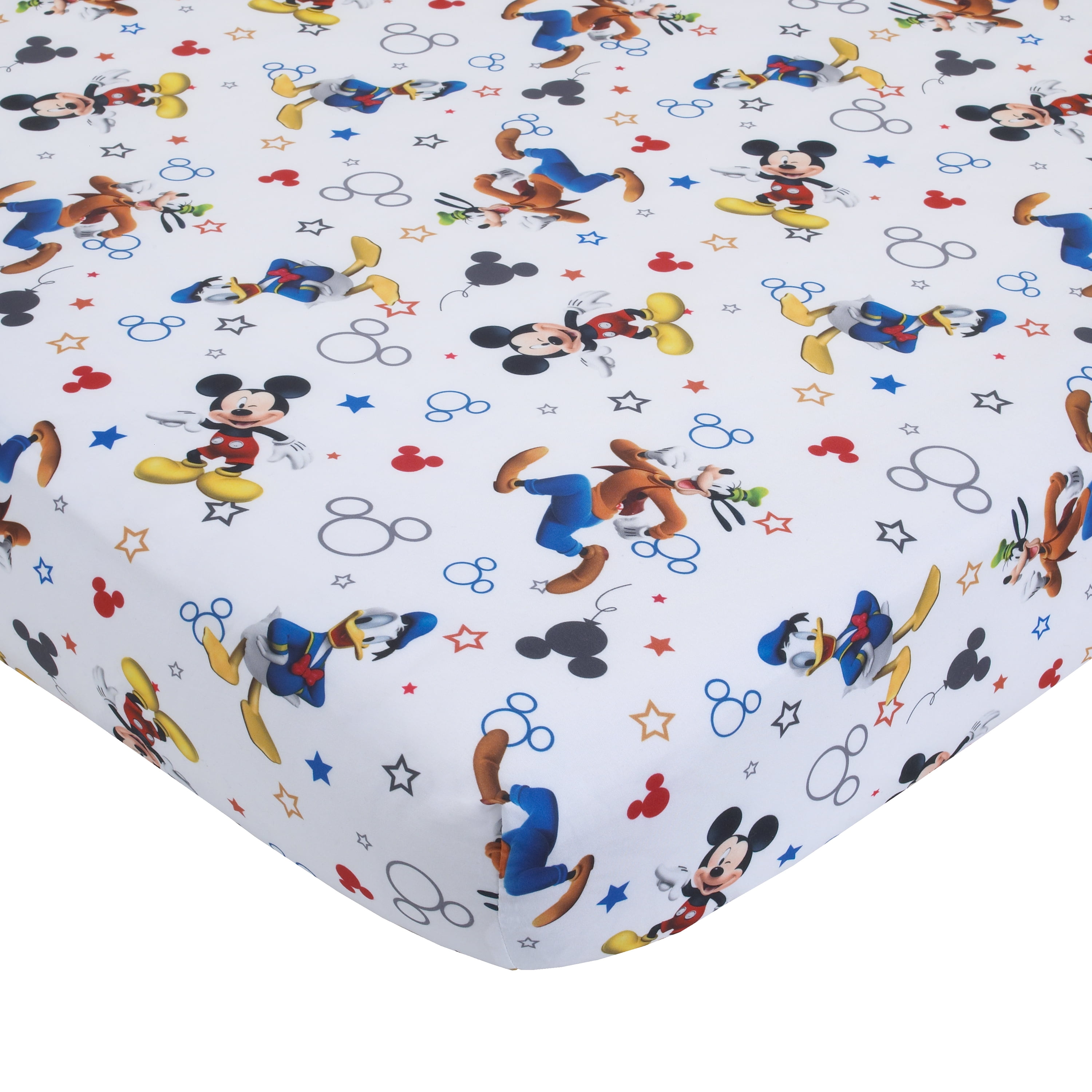 Disney Mickey Mouse Having Fun 4 Piece Toddler Bedding Set