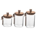 thumbnail image 4 of FUTUREORYY 3 Sets Glass Salt Container with Simple Design for Home and Commercial Use, 4 of 8