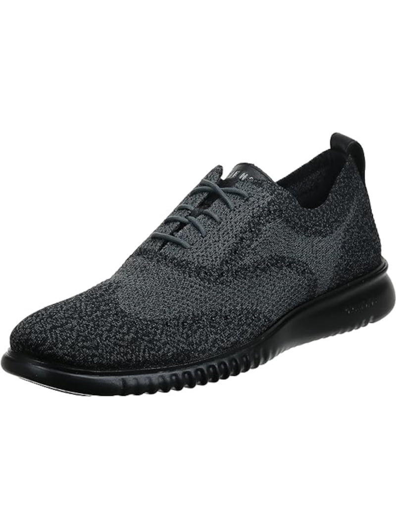 COLE HAAN GRANDSERIES Mens Black Colorblock Knit Back Pull  display picture 2