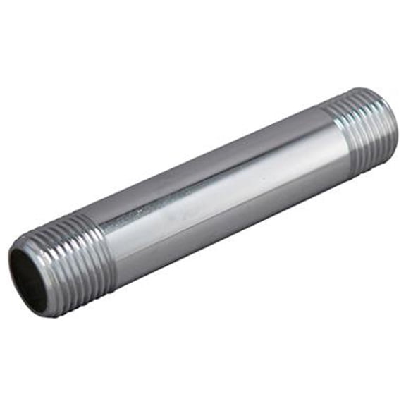 Master Plumber MP33-40PCLF Chrome Nipple, 1/2 MIP x 4-In. - Quantity 6
