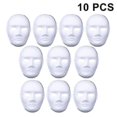 thumbnail image 1 of 10 Pieces Halloween Mask Masks Made Of Plastic For Handicrafts And Painting, 1 of 4