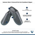 thumbnail image 6 of Isotoner  Textured Knit Kai Hoodback Slipper (Men), 6 of 6