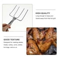 thumbnail image 2 of MEIBUTYUP Stainless Steel Poultry Fork with Ergonomic Handle for Outdoor Grilling and BBQ, 2 of 6