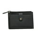 thumbnail image 3 of Cartera portátil para mujer, pequeña cartera organizadora de cuero PU, embrague para teléfono, corta, compacta, con ventana de identificación, bolsa Negro Sunnimix Cartera pequeña, 3 of 7