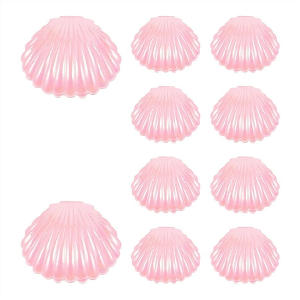 Cajas de Dulces de Concha de PláStico Soporte para Golosinas de Galletas Cajas de Almacenamiento de Joyas de Maquillaje Favor de Fiesta de CumpleañOs de Boda para Baby Shower,B