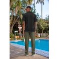 thumbnail image 3 of COOFANDY Men Sets Outfits 2 Piece Beach Wedding Shirts Casual Loose Pants, 3 of 5