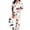Z23-White, variant on MuXiKeJi Clothes Oversize Fit Pumpkin Pattern Halloween Short Sleeve Long Pant Pajama Set, Soft Fabric Home Sleepwear Casual Indoor Daily Lounging for Ladies Women Loose Pumpkin Pajama Set