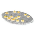 thumbnail image 4 of Cold Deviled Egg Tray-Chilled Platter with Ice Compartment-Egg, Fruit, Veggie Holder Serving Dish for Parties, Barbecues, or Events by Classic Cuisine, 4 of 7