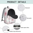 thumbnail image 4 of Pioneer Flower Floral Print Pattern Backpack for School, Cute School Bag with Adjustable Shoulder Straps and Padded Back, 15.7"x11.8"x5.5", 4 of 5