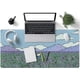 thumbnail image 2 of Cute Desk Mat Blue Lavender Large Mouse Pad XL Long Extended Cartoon Bear Mousepad Desktop Mat Laptop Keyboard Mouse Mat Desk Pad 31.5'x15.7' for Of, 2 of 4
