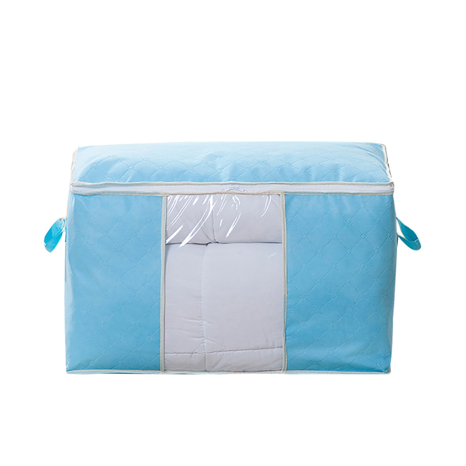 Foldable Large Non-woven Clothes Quilt Blanket Zipper Storage Bag Organizer Box 