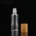 thumbnail image 3 of Vidrio Enrollables De 10 Ml Para Botellas De Rodillo De Vidrio De Aceite Esencial, Contenedor Recargable Con Tapa De Bambú 2 Botellas Vogacara CE008864-02, 3 of 5