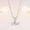 L, variant on HYLLai Name Necklace for Women, Customizable Initial Pendant, Silver Plated Chain, Personalized Gift for Mom, Daughter, or Friend (C)