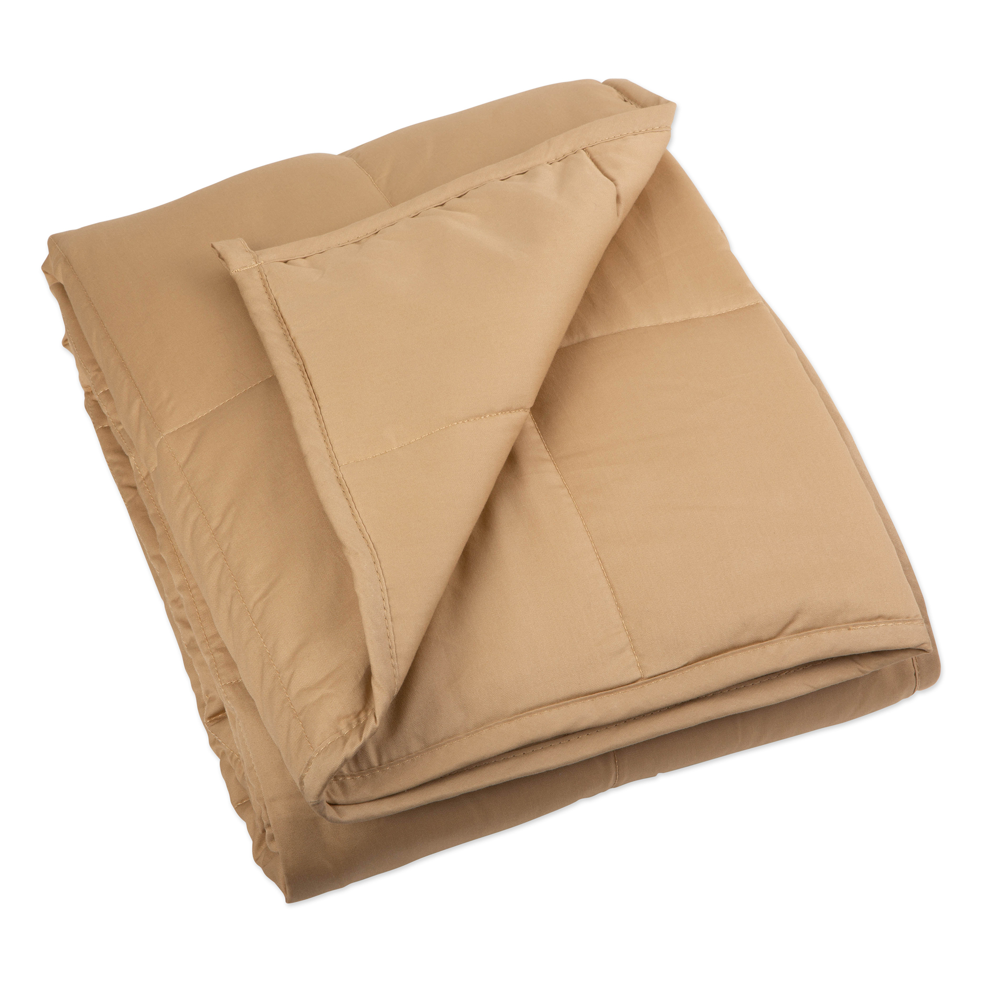 Bucky Weighted Blanket, Fits Queen Sized Bed, Taupe 60"x80", 20lbs