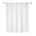thumbnail image 2 of Whitmor No Hook Plainweave Shower Curtain with Window & Snap-in Liner, 71" x 77", 2 of 5