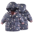 thumbnail image 4 of EsaierrGirls Boys Warm Cotton Coats Fall Winter for Kids Baby Winters Down Cotton Jacket with Hooded Printed Thickening Snowsuit Outerwears 1-10 Years, 4 of 8