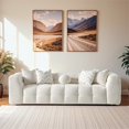 thumbnail image 3 of Phoenix Ivory Chenille Upholstered 3-Seater Sofa with Tufting and Accent Pillows, 3 of 6
