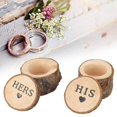 thumbnail image 2 of 2Pcs Retro Wedding Ring Box Container Unique Ring Jewelry Holder Storage Case 02#, 2 of 5