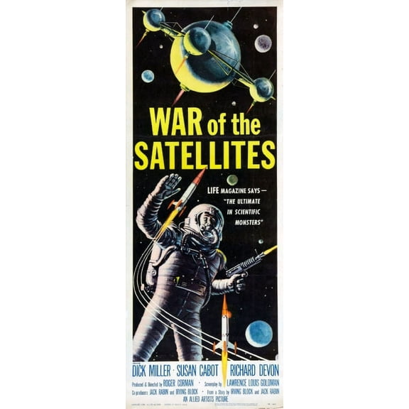 War of the Satellites Movie Poster 14x36 14inx36in Insert Movie Poster Square Adults Posters