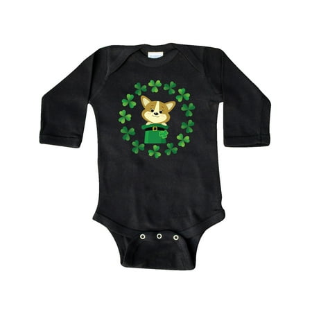 

Inktastic St Patricks Irish Shamrock Wreath Outfit Gift Baby Boy or Baby Girl Long Sleeve Bodysuit