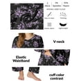 thumbnail image 6 of MINTREUS Women's Pajamas Long Sleeves Tops and Long Pants Set Oversized 2 Pajamas Sets, 6 of 9